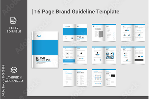 Brand Guideline template Brand Guidelines Brand Style Guidelines Brand Manual Template