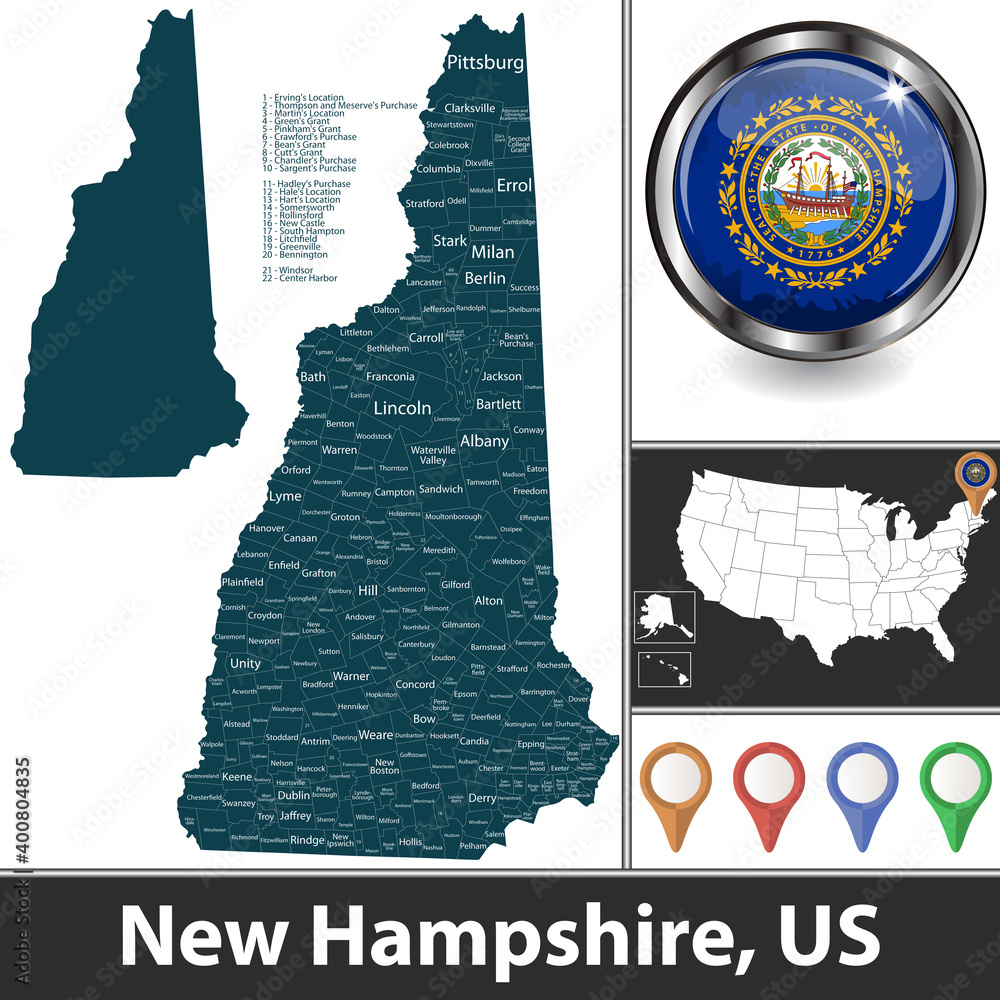 Map Of New Hampshire US Stock Vector Adobe Stock 1000 F 400804835 YCqMr3UzuoPhRgUHXy15yF2FaZFjNlOm 