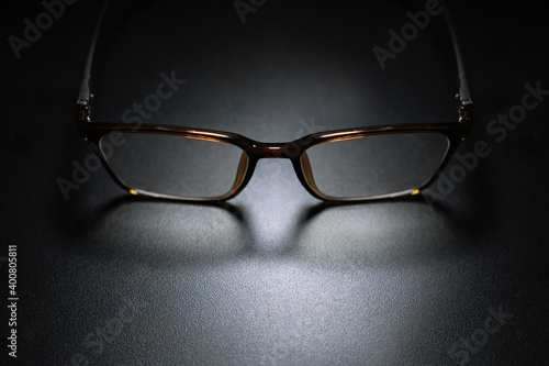 Eyeglasses in the light and shadow