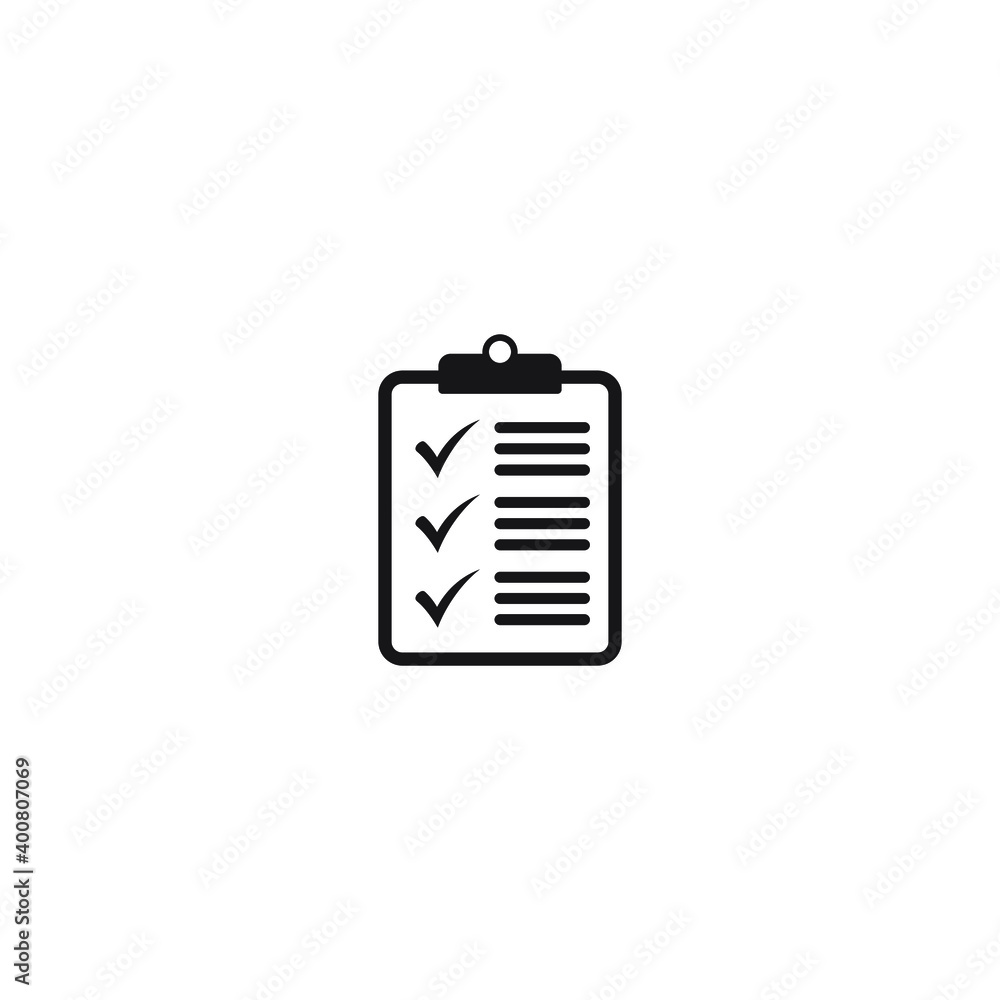 Clipboard with checklist icon, symbol for web site and app design. Vector illstration. Clipboard with checklist icon, symbol for web site and app design. Vector illstration.