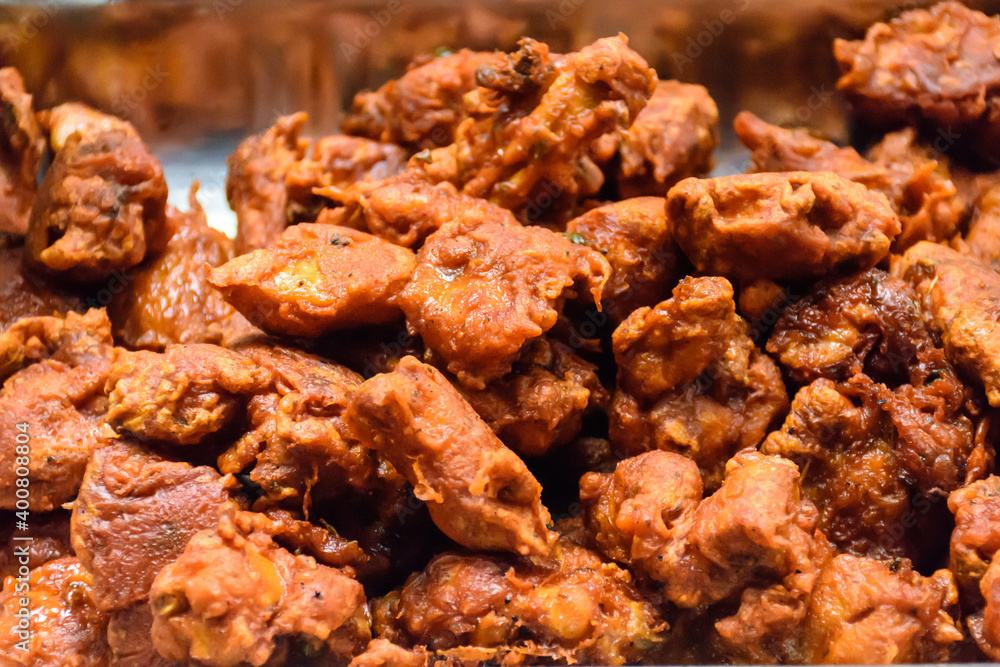 Closeup of crispy Fried Chicken