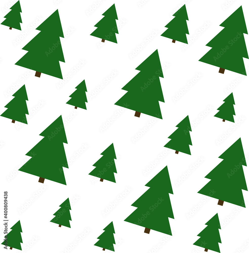Tree pattern with the pine trees Tree pattern with the pine trees