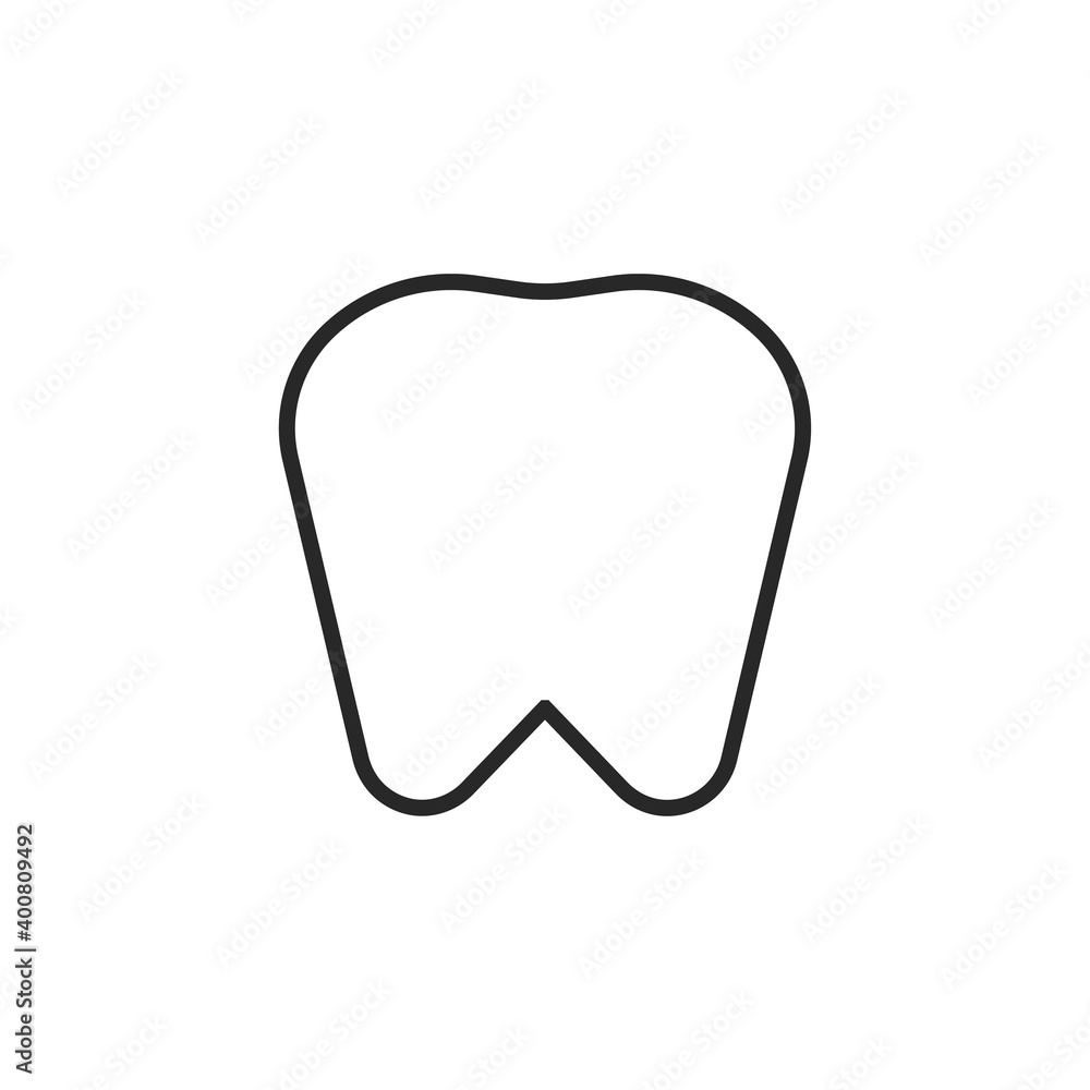 Tooth icon. Symbol of dentist and mouth health. Teeth hygiene vector. Tooth icon. Symbol of dentist and mouth health. Teeth hygiene vector.