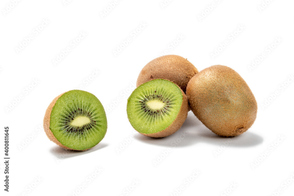 kiwi fruit isolated over white background. Whole and sliced kiwi.
kiwi fruit isolated over white background. Whole and sliced kiwi.