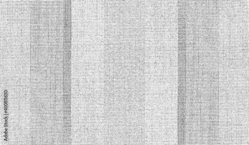 Vector fabric texture. Distressed texture of weaving fabric. Grunge background. Abstract halftone vector illustration. Overlay to create interesting effect and depth. Black isolated on white. EPS10.