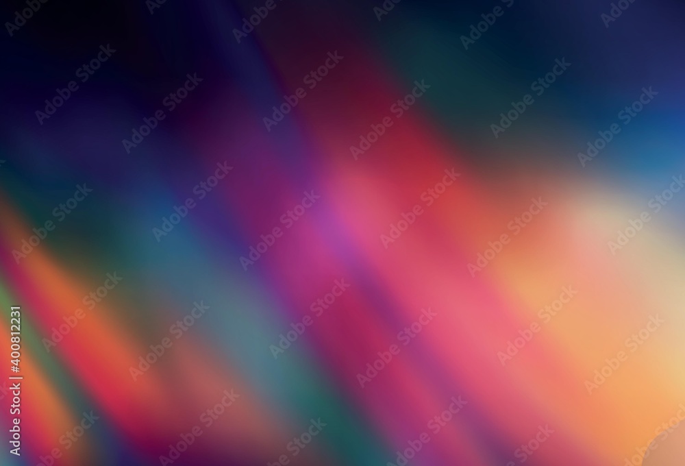 Dark Blue, Yellow vector blurred shine abstract texture.