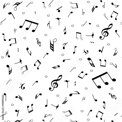 pattern of musical notes