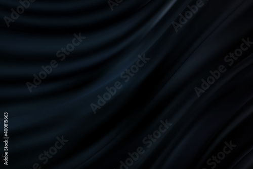 Smooth elegant black satin texture Abstract background