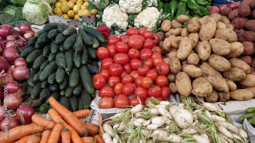 Fototapeta Naklejka Na Ścianę i Meble -  vegetables on market