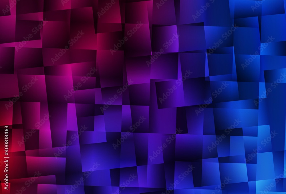 Dark Blue, Red vector pattern in square style. Dark Blue, Red vector pattern in square style.
