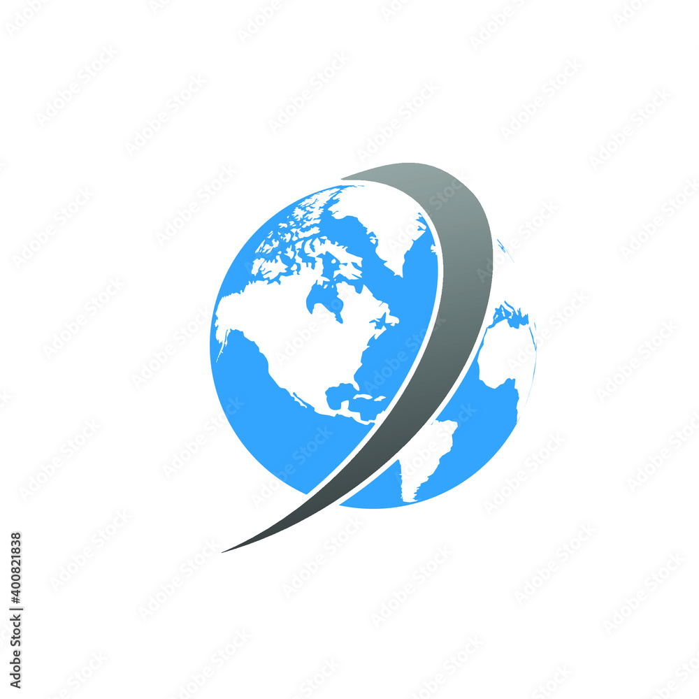 Naklejka premium globe logo 