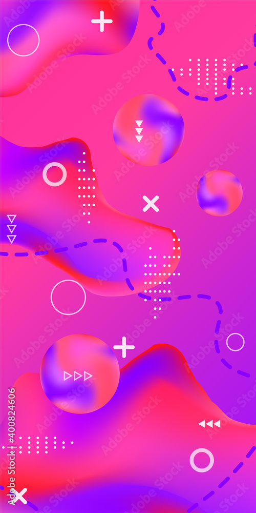 Trendy creative vector space gradient. Abstract vector cover. A bright, smooth mesh is blurry with a futuristic blue pattern.