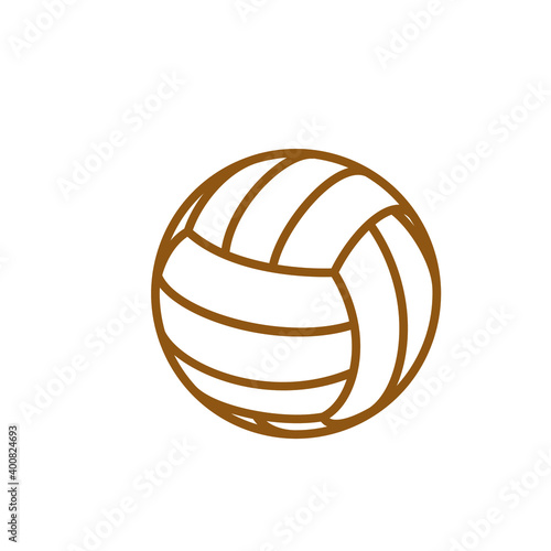 volley ball logo design