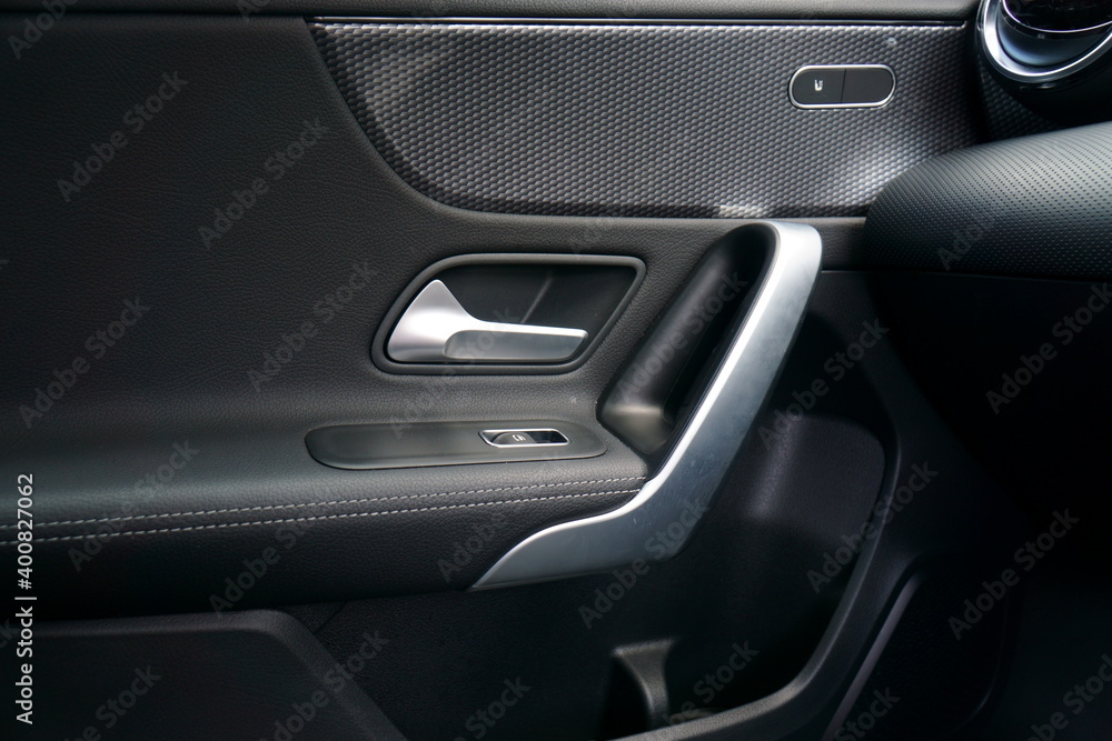 Interior door card on luxury car