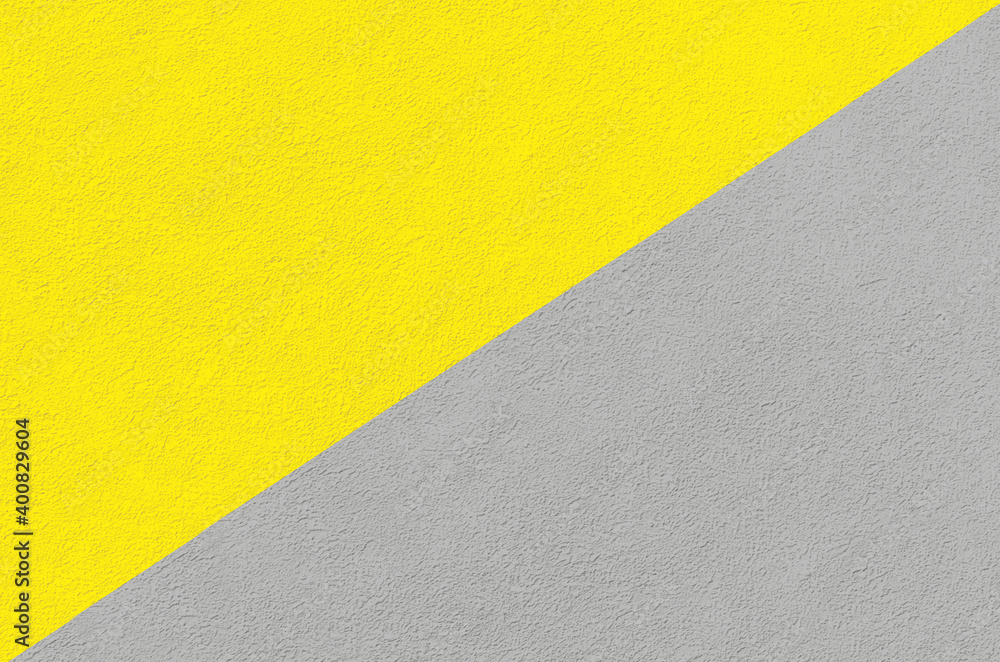 Colors of the year 2021 Illuminating yellow and ultimate gray. background, texture of fabric, decorative plaster. trendy beauty, fashion, design concept. copy space, place for text Colors of the year 2021 Illuminating yellow and ultimate gray. background, texture of fabric, decorative plaster. trendy beauty, fashion, design concept. copy space, place for text