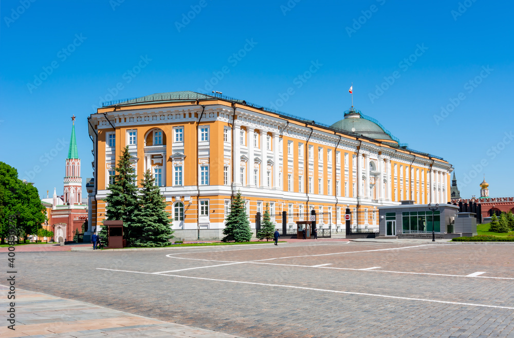 Kremlin Senate palace (president residence) in Moscow, Russia