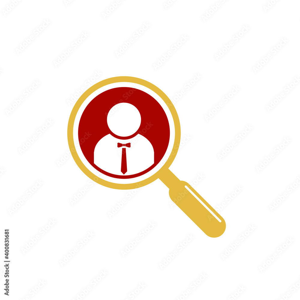 people magnifying glass logo design people magnifying glass logo design