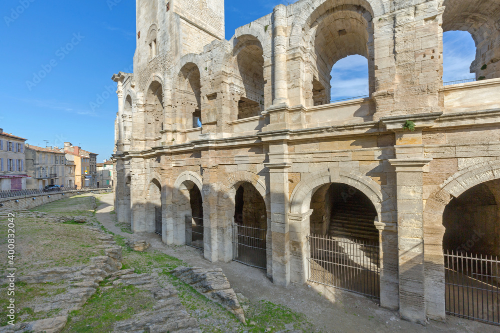 Historic Roman Amphitheatre in Arles France