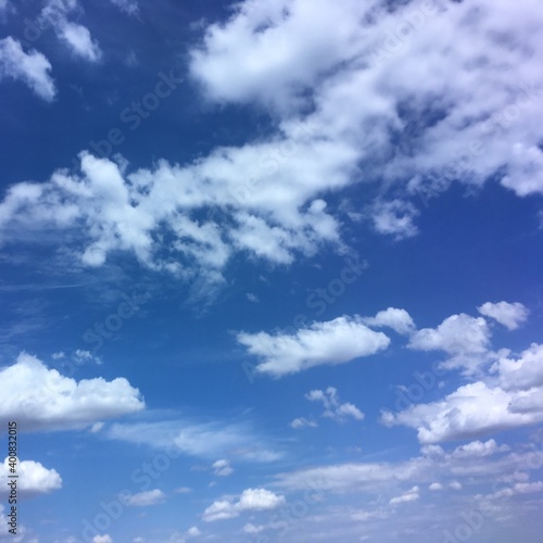 blue sky with clouds