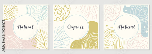 Trendy modern abstract background in minimal style