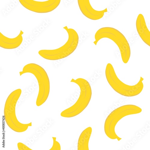 Seamless pattern with bananas. Template design for restaurant, food, wrapping, health care products. Can use for wallpapers, web page backgrounds, surface textures, textile fabric print.