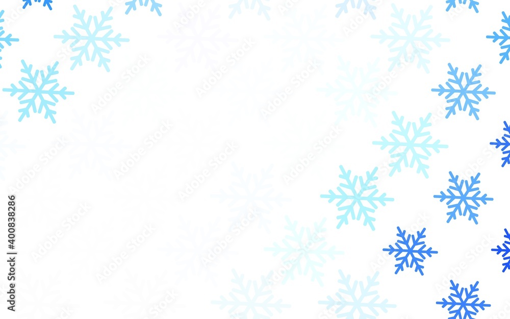 Light BLUE vector texture in birthday style.