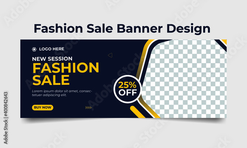 fashion sale social media cover design