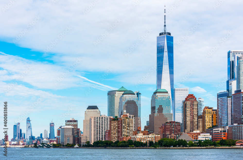 Obraz premium Manhattan panoramic skyline. New York City, USA.