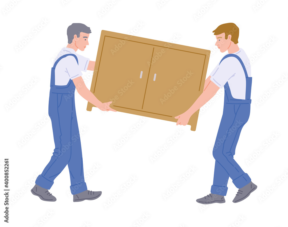 Carpentry and furniture manufacturing workers flat vector illustration isolated. Carpentry and furniture manufacturing workers flat vector illustration isolated.