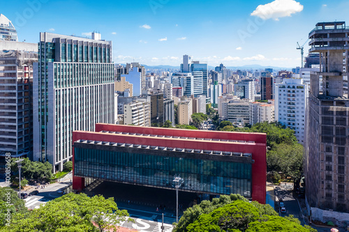 Sao Paulo Arts Museum on Paulista Avenue, Brazil, Masp
