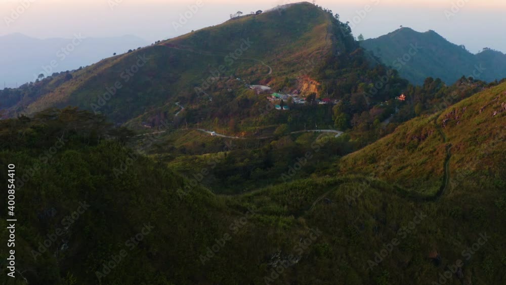 Aerial view of Pha Tang hill the famous mountain tourist attraction in Chiang Rai province, Thailand Aerial view of Pha Tang hill the famous mountain tourist attraction in Chiang Rai province, Thailand