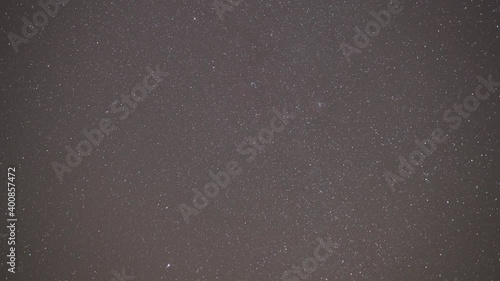 Clear night sky during Geminid Meteor shower  photo