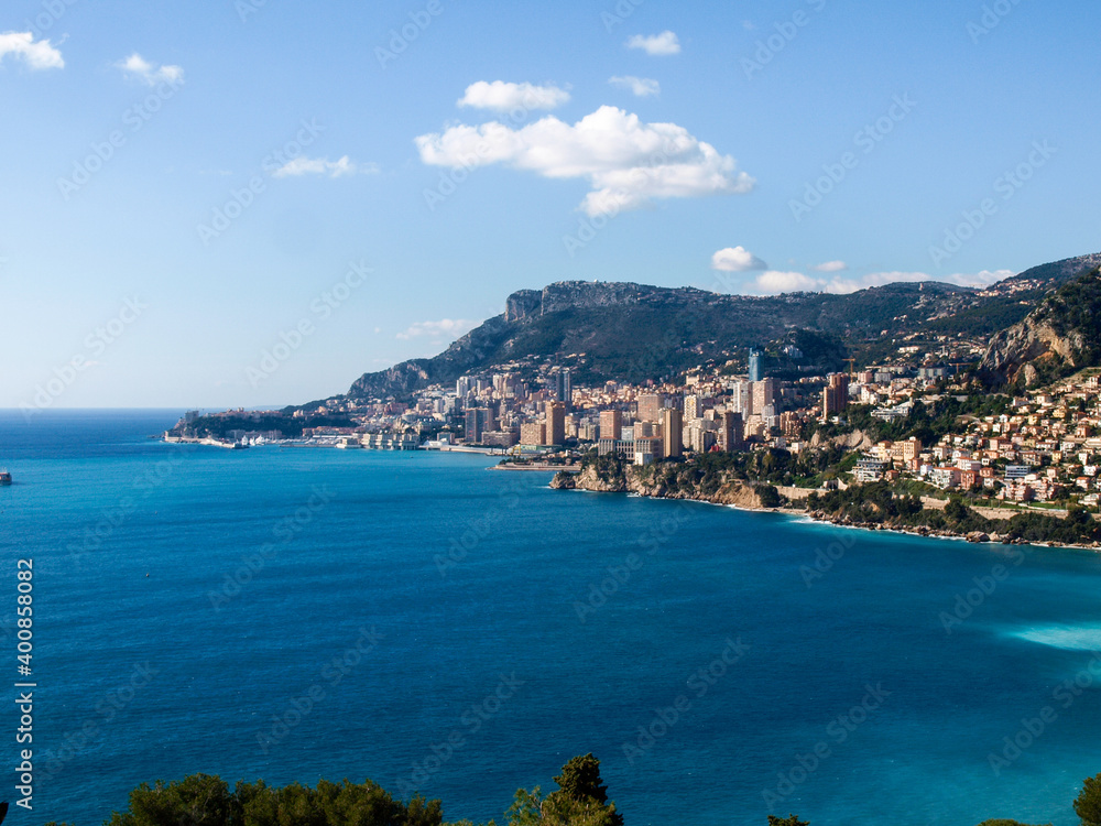 coastal landscape between Nice and St. Tropez