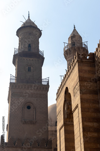 ancient islamic mosque located in the Muiz street in Cairo photo