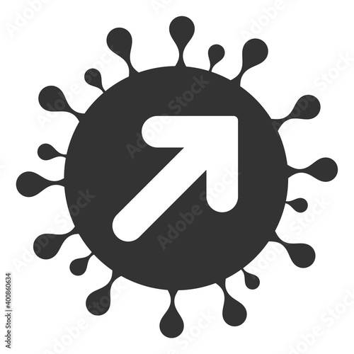 Vector virus vector illustration. An isolated illustration on a white background.