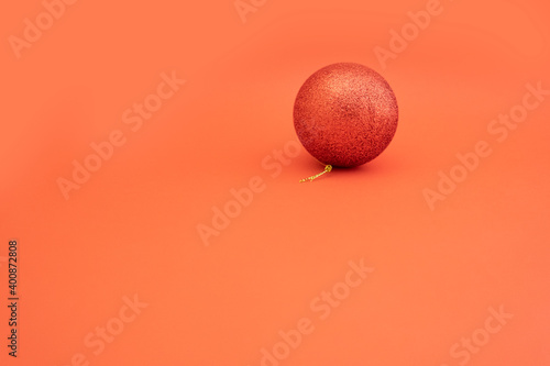 red ball for party and chiristmas