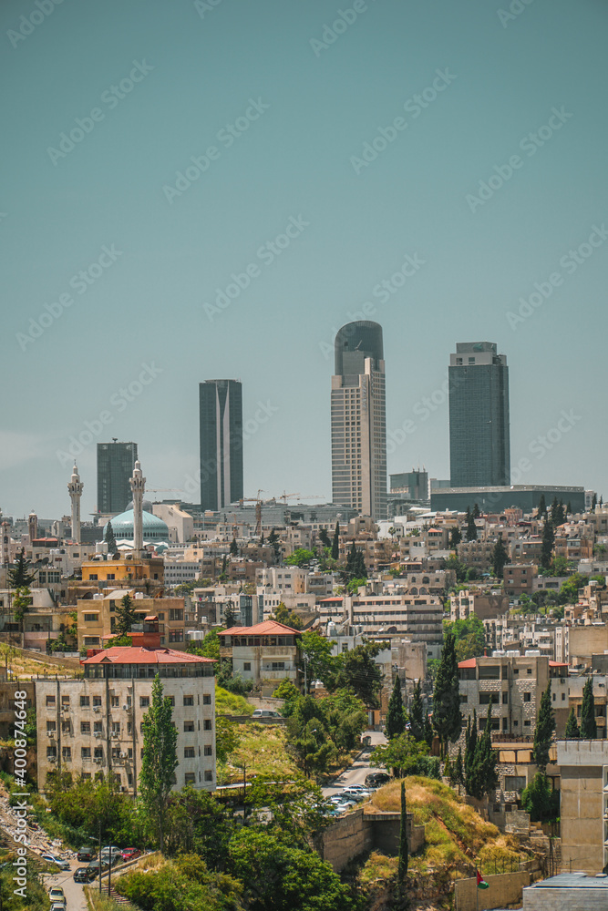 Amman City Jordan view at Summer 