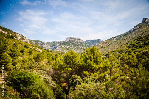 Mountains in the Luberon, small region in Provence, France