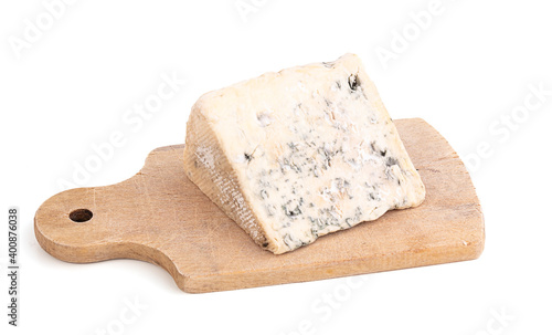 Portion of blue cheese from Auvergne