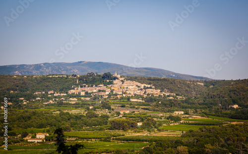 Scenic view of the ancient village Bonnieux in Provence  France