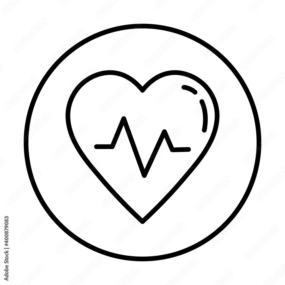 heart cardiology line style icon vector illustration design heart cardiology line style icon vector illustration design