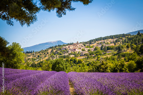 Scenic view of the ancient village of Aurel, Provence, France