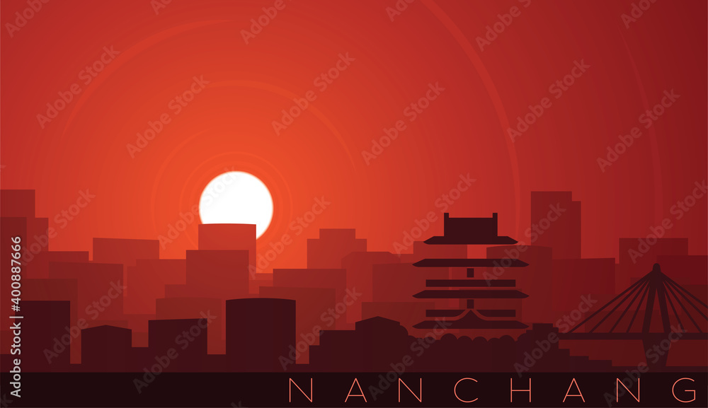 Nanchang Low Sun Skyline Scene