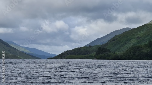 lake and mountains