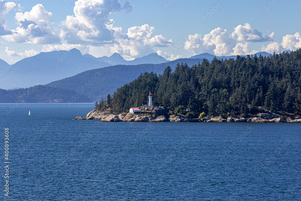Point Atkinson lighthouse on English Bay - Vancouver, Canada