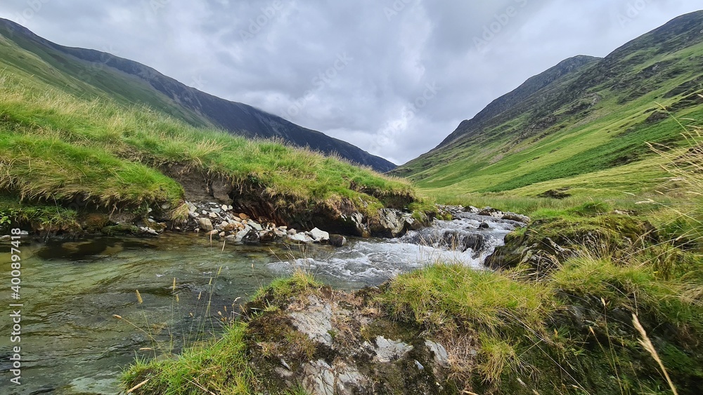 river in the mountains