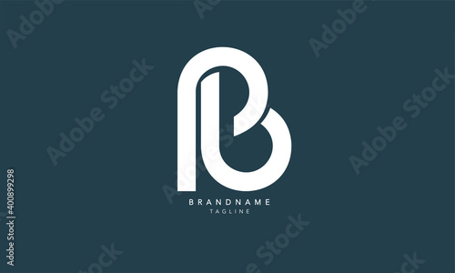 Alphabet letters Initials Monogram logo PB, BP, P and B photo