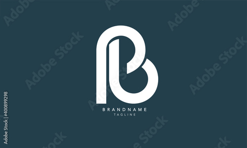 Alphabet letters Initials Monogram logo PB, BP, P and B