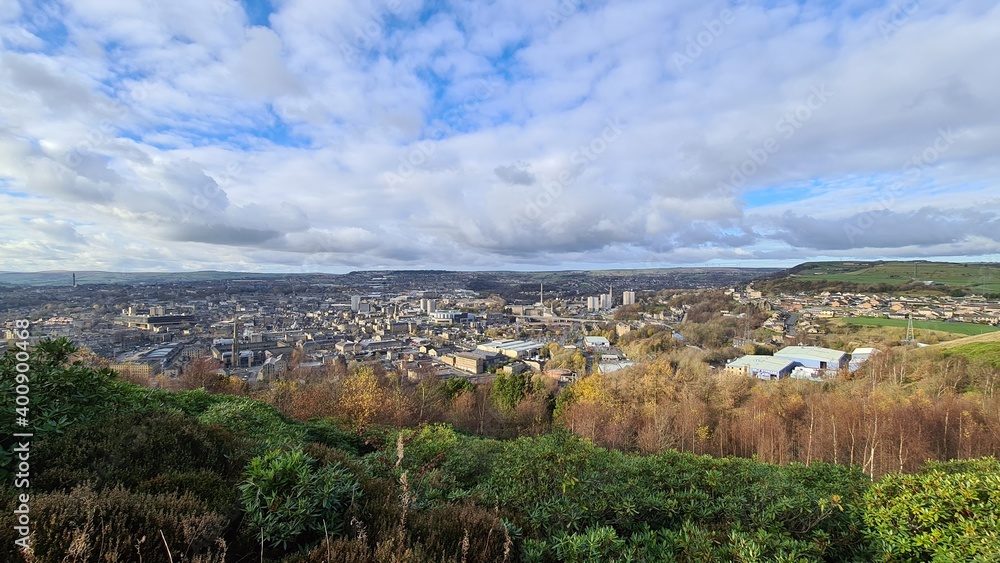 Halifax Town from top of the hill Halifax Town from top of the hill