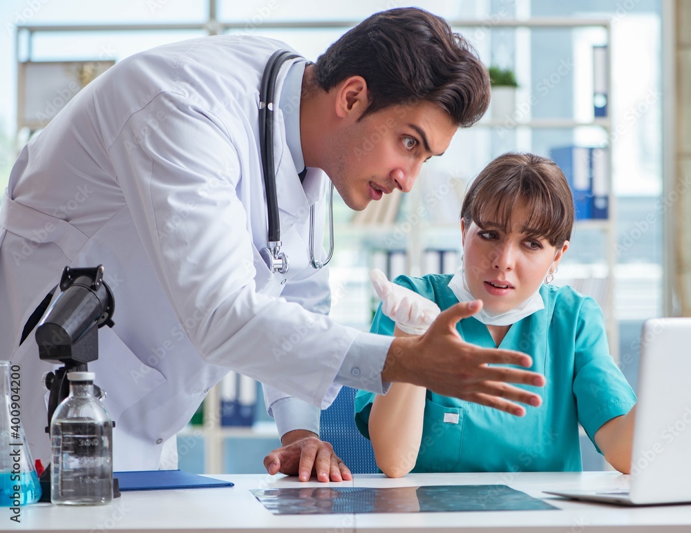 Doctor angry at his assistant due to medical error Doctor angry at his assistant due to medical error
